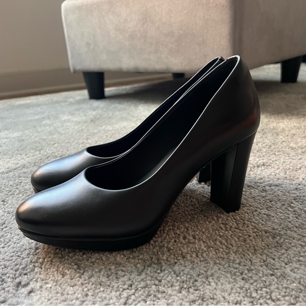 Clarks Kendra Sienna Women's Leather Cushioned Block heels